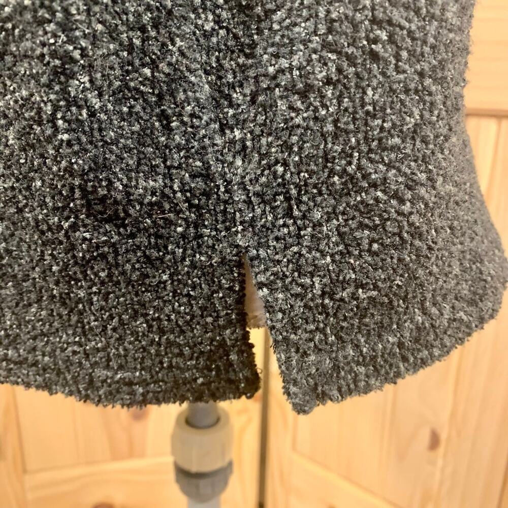 I Active 1/4 Zip Pullover Sweater Top Womens L Gray Heathered Layered Lined Soft - Picture 5 of 12